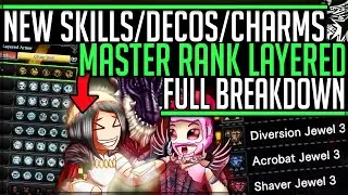Full Master Rank Layered Armor - New Skills + Charms + Decorations - Monster HunteR World Iceborne!