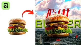Burger Poster Design In Affinity | Affinity Tutorial In Hindi