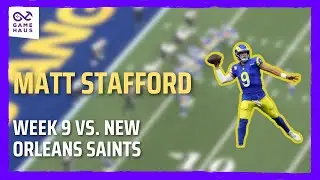 Matthew Stafford Film Breakdown Week 9 vs. New Orleans Saints #NFL #Rams #LARams