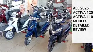 New Honda Activa 125 & 110 All Variants 2025 Features Price Mileage Detailed Review