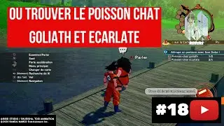TUTO-COMMENT TROUVER LE POISSON CHAT GOLIATH ET LE POISSON ECARLATE DANS DRAGON BALL Z KAKAROT  FR