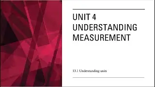 IGCSE Mathematics | 13.1 Understanding Units (Part II)