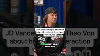 JD talking to Theo about his wife&rsquo;s interaction with Trump #viralshort #trump2024 #jdvance #theovon