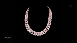 Rose Gold Iced Cuban Link Chain  | Drip Fit by Ivevar Luxury