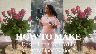 Valentine | HOW TO MAKE Dozen Long Stemmed Lavender roses By BloomNation