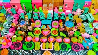 6 minutes satisfying with Unboxing & review miniature hello kitty ASMR kitchen set,cute pink kitchen