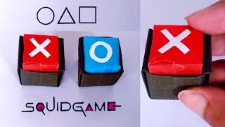 DIY BUTTON TOY SQUID GAME || paper craft ideas [origami pop it, origami fidget toy]