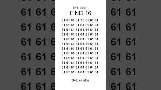 Eye Test! 98% Fail This Vision Test! Can You? 👁️ #shorts