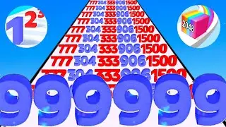 Number Master против Jelly Run 2048 (новое обновление) Игровой процесс максимального уровня