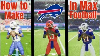 HOW TO Create the BUFFALO BILLS in Maximum Football! 🔴🔵⚪ | Team Builder Tutorial on PS5