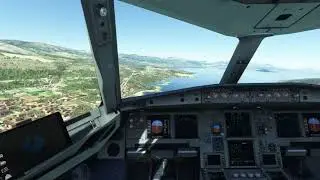 Airbus 319 Landing at Split Airport