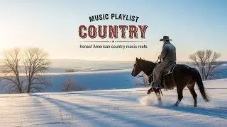 Snowy Winter Roads Feel Softer with Country Music Calm and Soft Country Mood