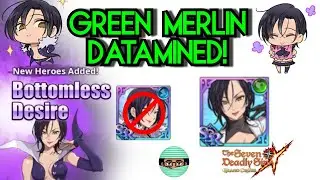 Green Merlin Datamined | YAY NO BLUE MERLIN! | Seven Deadly Sins Grand Cross Global