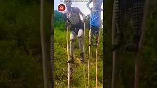 Banna Tribe of Ethiopia: Walking on Sticks in Dangerous Terrains#shortviral