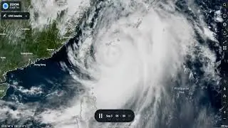 Miran Rubin - Super Typhoon Hinnamnor (Henry) 2022 - Zoom Earth | Live Hurricane Tracker (Deo 3)