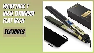 REVIEW (2026): Wavytalk 1 Inch Titanium Flat Iron. Features