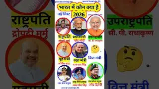 भारत में कौन क्या है 2026 नई लिस्ट || #cabinetminister of india || #gk #shorts #cabinetminister