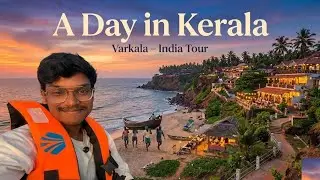 Varkala Cliff & Beach | One Day Trip + Boating Experience | Kerala #varkala #vlogs #trending #vlog 