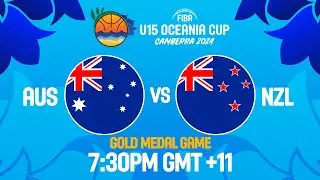 FINAL: Australia v New Zealand | Full Basketball Game | FIBA U15 Women's Oceania Cup 2024
