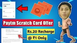 Paytm New Scratch Card Offer | Rs.20 Free Recharge || Free Ka Maal