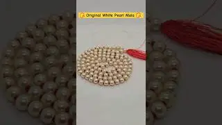 Original White Pearl Mala | Pure White Moti Mala | White Moti Mala | Kashi Shettyiar kade  #motimala