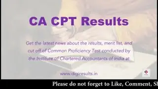 CA and CPT Results of ICAI | Merrit