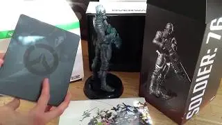 Overwatch:Unboxing Huge  Statue  Soldier76  with  Voice