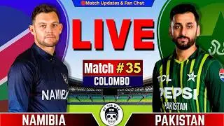 🔴Live: Pakistan vs Namibia, 35th Match T20 World Cup | Live Cricket Match Today | PAK vs NAM Live