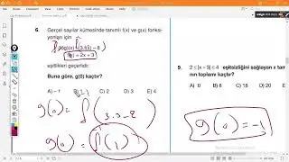 حل اسئلة متفرقة في الماث 1  DENEME MATH1