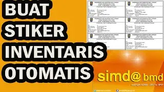 STIKER INVENTARIS SIMDA BMD BARANG OTOMATIS