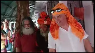  Rudraksh Baba with Milovan & Swami Eeshaan Mahesh #Rudraksh Baba Ashram Hardwar 