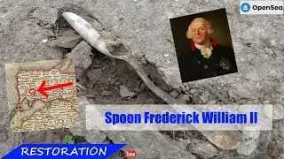 Spoon for the restoration of the 18th century with the brand - FW (Friedrich Wilhelm II)