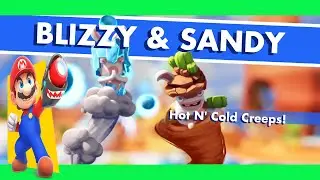 MARIO + Rabbids Kingdom Battle 💥 Boss Fight Blizzy & Sandy World 2 | NINTENDO