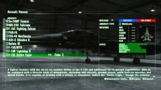 Ace Combat Assault Horizon - All Planes