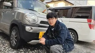 Just changing tires of my car in japan