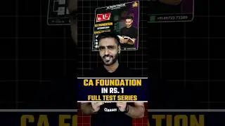Unbelievable! CA Foundation Full Test Series Just ₹1 🚀 | Don&rsquo;t Miss Out!