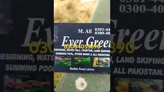 Water Fall Garden dezainar landscaping feuchar Wall All Pakistan service 03004053890