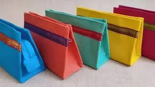 आसानी से बनाओ और सेल करो / Make Beautiful Multipurpose Pouch At Home / Handmade Makeup Pouch/ Purse