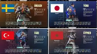 VALORANT - ALL Characters Nationality