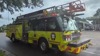 HCFR Ladder 11 & Rescue 11 Responding.