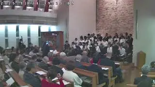 2025年12月24日（火）クリスマス・イヴ讃美礼拝 18時（ライブ配信：17時50分～第二部終了まで）