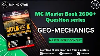 MG 2600+ Question Bank Solution | Geo-Mechanics | Lec - 17 | Gate Mining 2026 | Mining Gyan