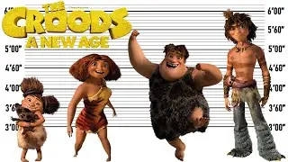 The Croods A New Age Size Comparison | Biggest Characters of The Croods A New Age Movie
