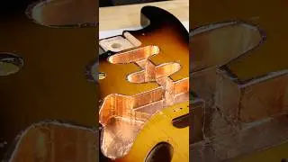 Shielding a Left handed fender guitar #luthier