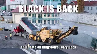 Black is Back  - an update on asphalt paving on the Kingston Dock 4K