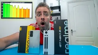 Тест на задержку работы процессора Realme GT Neo 3 и POCO F4 GT