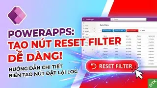 How to use the Reset Filter button in PowerApps for beginners #beginners #selfstudy