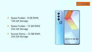iQOO 9 SE 5G | Sunset Sierra 8GB RAM, 128GB | Snapdragon 888 | 66W Flash Charge | Android TechTuts |