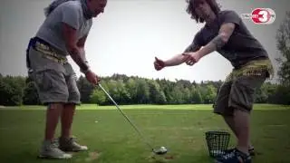 Ortlieb & Felix lernen Golf - die Wette