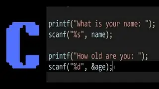 Taking and displaying the name and age of a person in a C program.